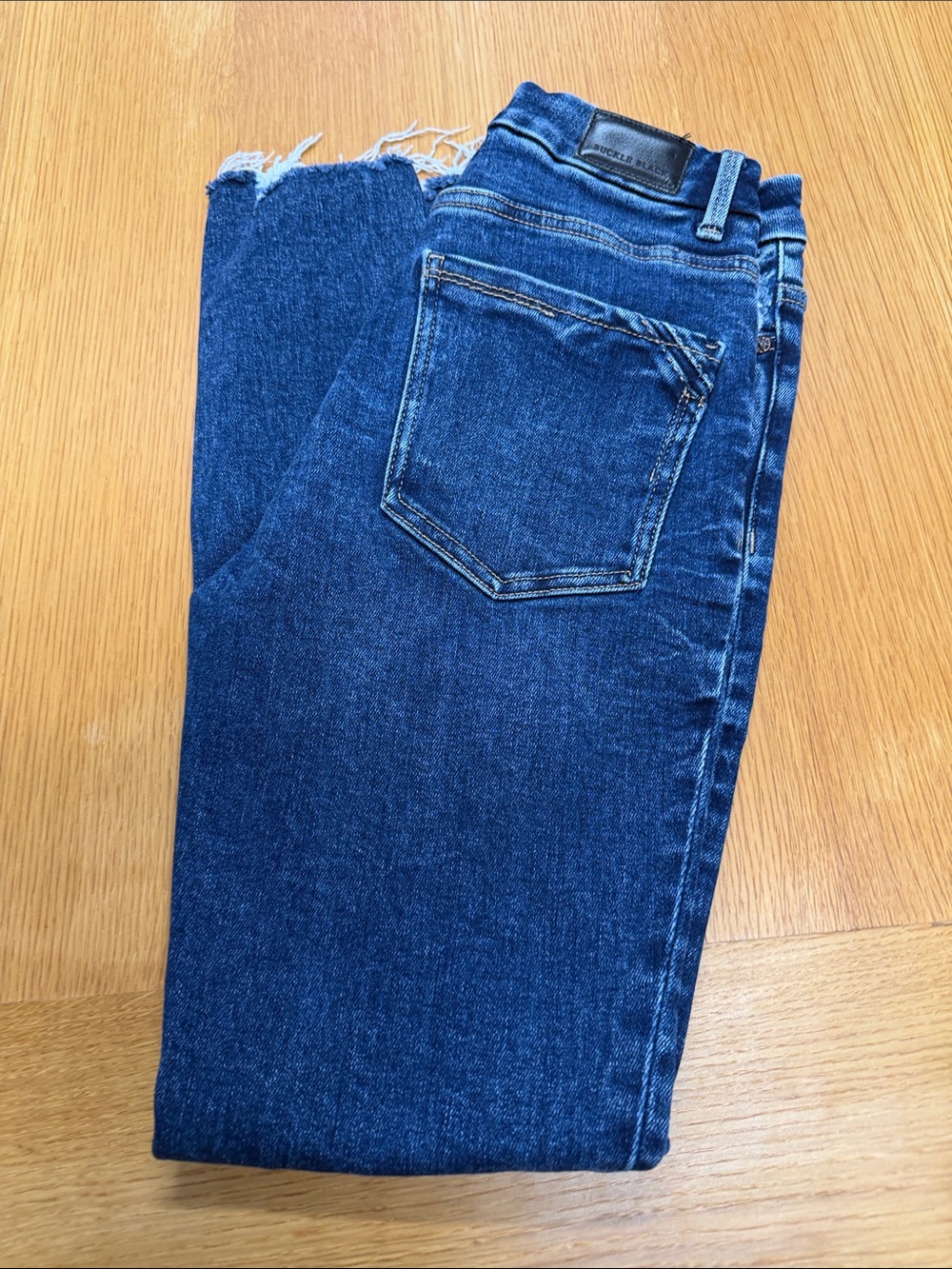 Buckle Black Ankle Skinny Jeans